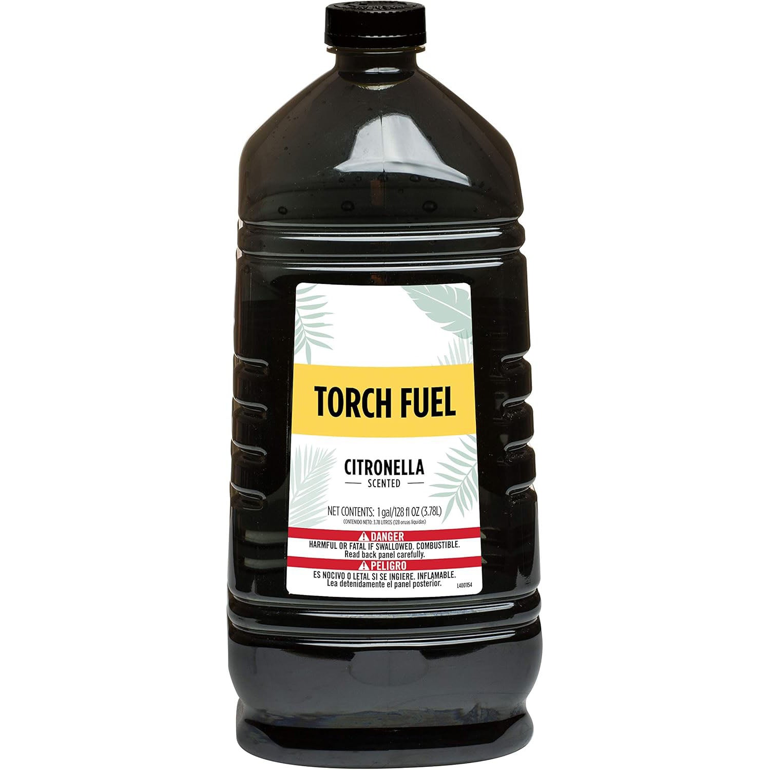 Solroma Citronella Torch Fuel - 1 Gallon (128 oz.), Easy Pour, Long-Lasting for Outdoor Torches & Table Torches, with Citronella & Lemongrass Oil, for Patio, Garden & Backyard Use