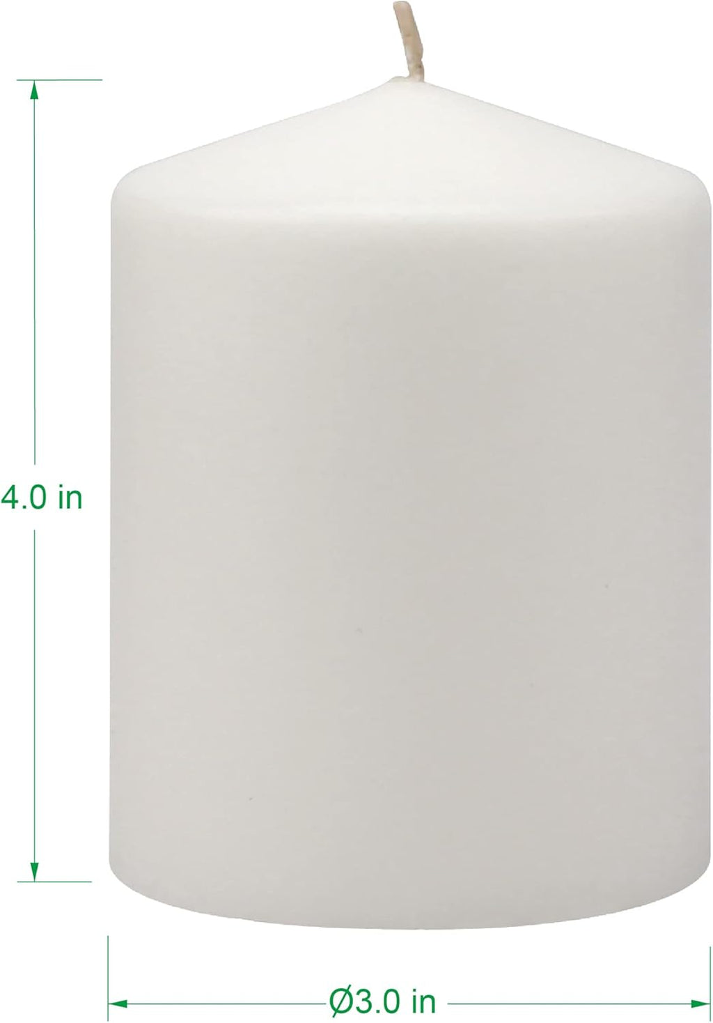 Solroma Unscented White Tall Pillar Candles, 35 Hour Burning Candle Pillars, Perfect for Decor, Weddings, Emergencies 3" X 4", 6 count