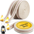 Solroma Oil Lamp Wicks - Lantern Wicks 3 Rolls 1/2 Inch Flat Cotton Wicks with Genuine Red Stitch Replacement Oil Lamp Wick for Paraffin Oil Kerosene Based Lanterns