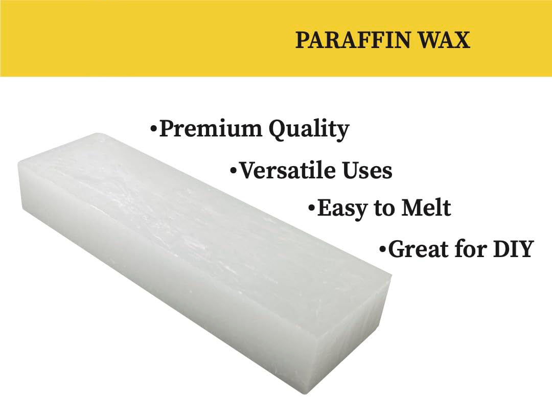 Solroma Paraffin Wax - 1 lb Refined General Purpose Paraffin Wax - Pure Wax for DIY Candle Making, Canning, Waterproofing, Metal Preservation and More